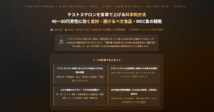 テストステロンを食事で上げる科学的方法