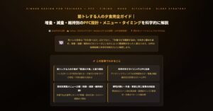 筋トレする人の夕食完全ガイド