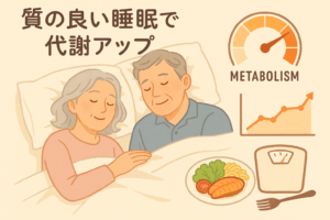中高年のための『睡眠とダイエット』の意外な関係〜質の良い睡眠で代謝アップ〜