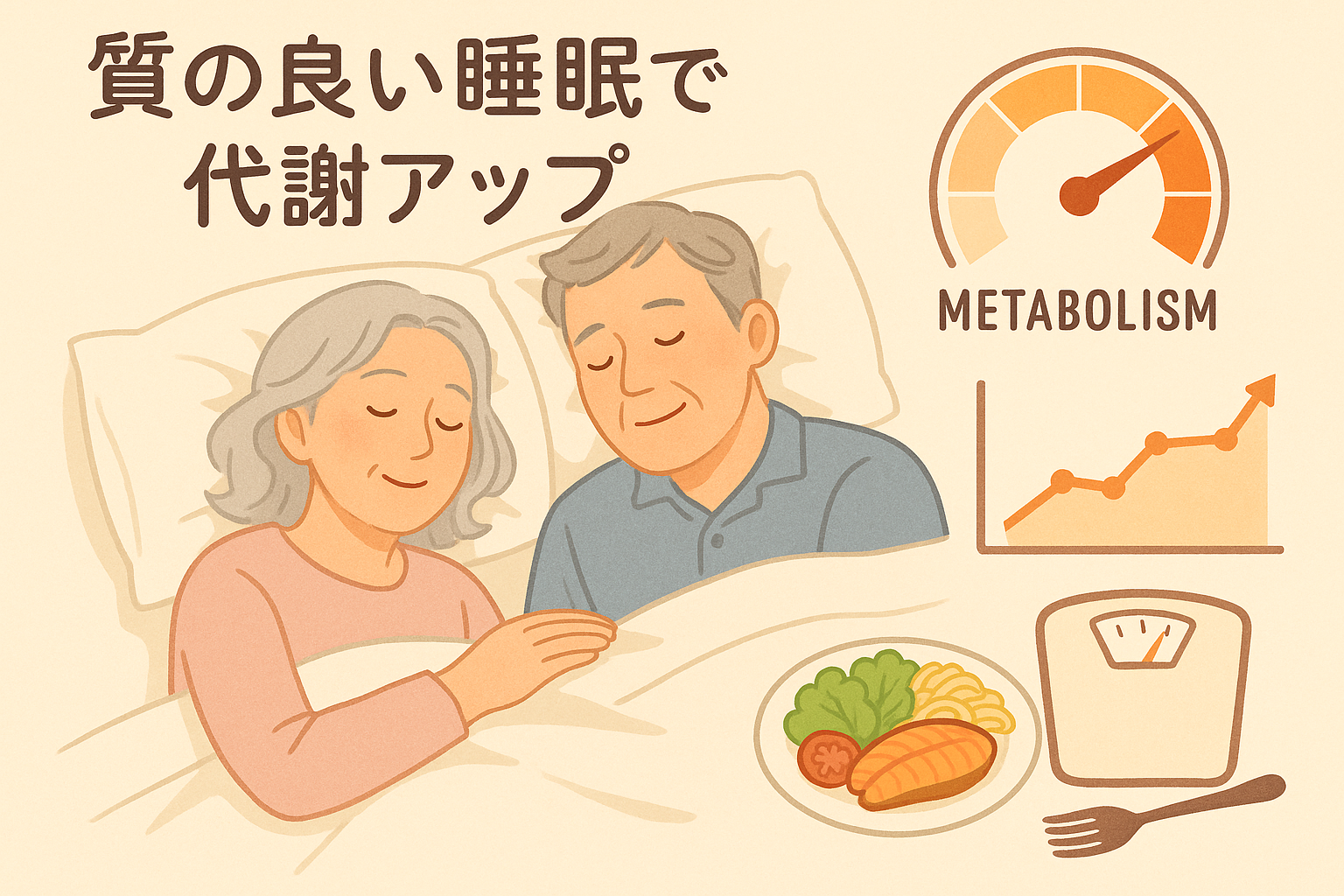 中高年のための『睡眠とダイエット』の意外な関係〜質の良い睡眠で代謝アップ〜
