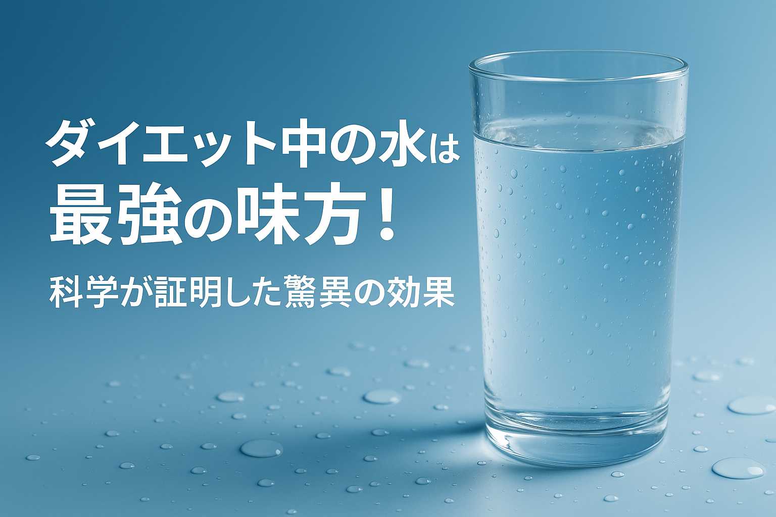 水の重要性