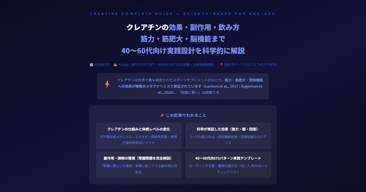 クレアチンの効果・副作用・飲み方