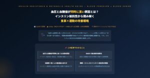 血圧と血糖値が同時に高い原因