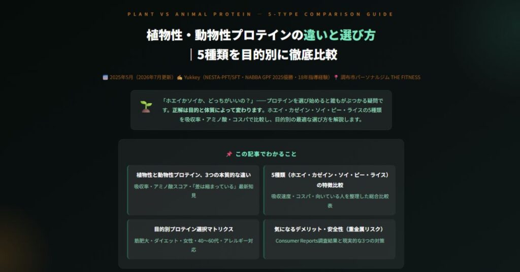 植物性プロテインの選び方