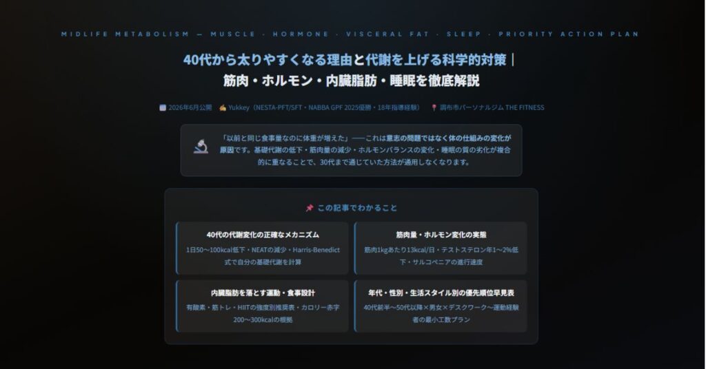 40代から太りやすくなる理由