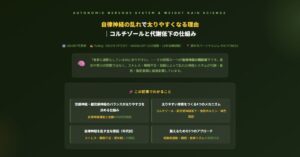 自律神経の乱れで太りやすくなる理由