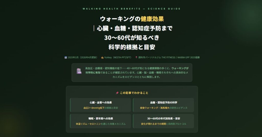 ウォーキングの健康効果