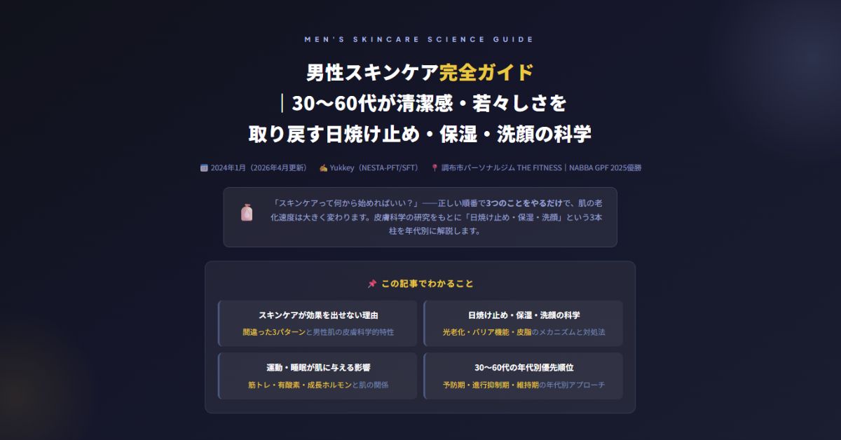 男性スキンケア完全ガイド