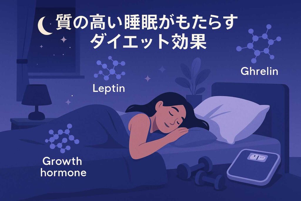 質の高い睡眠がもたらす ダイエット効果 〜ホルモンバランスから解説〜