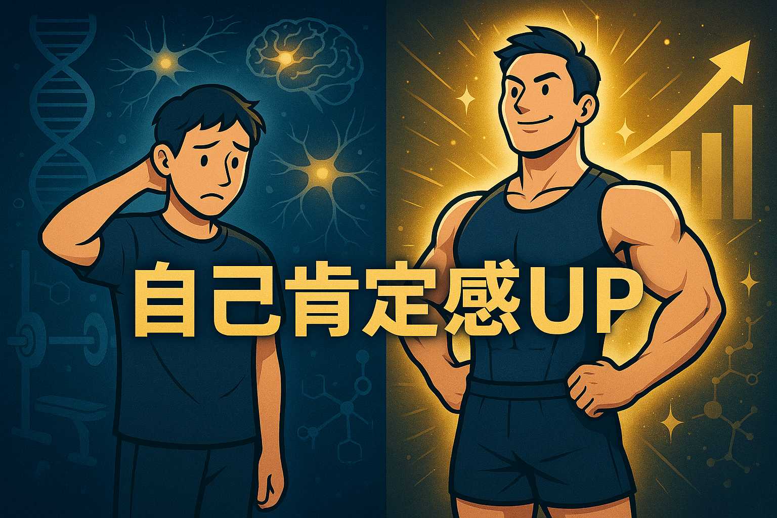 筋トレで自己肯定感アップ
