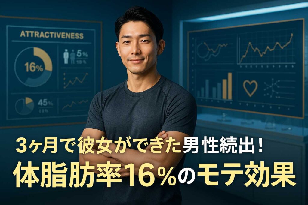 体脂肪16％のモテ男効果