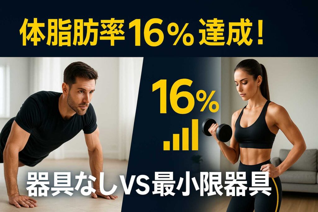 器具なしと最小限器具で筋トレ