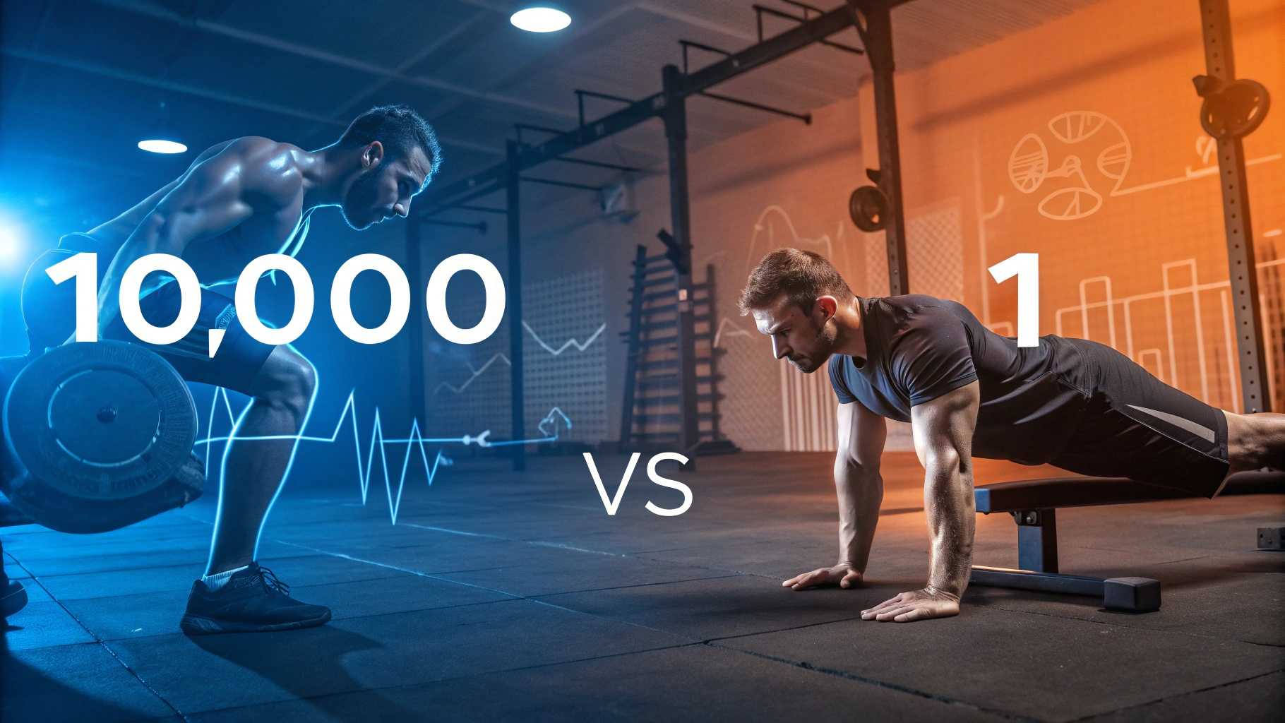 腕立て伏せ1万回 vs ベンチプレス1回