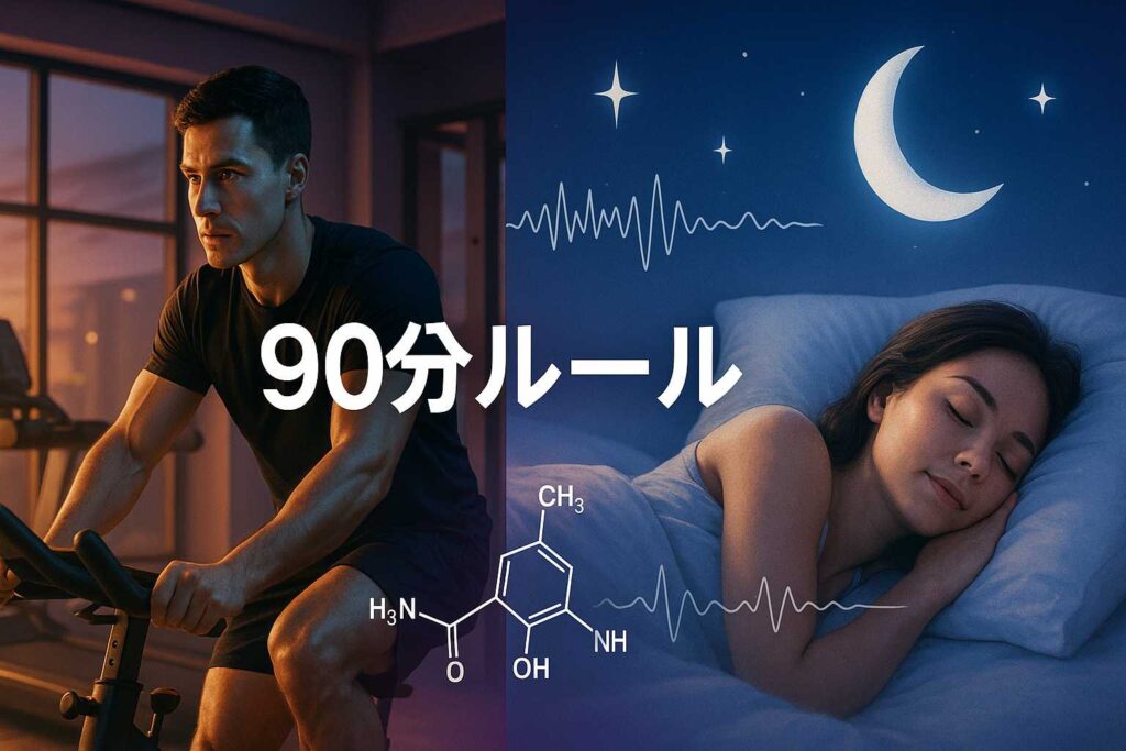 夜のトレーニング後の睡眠の質を改善