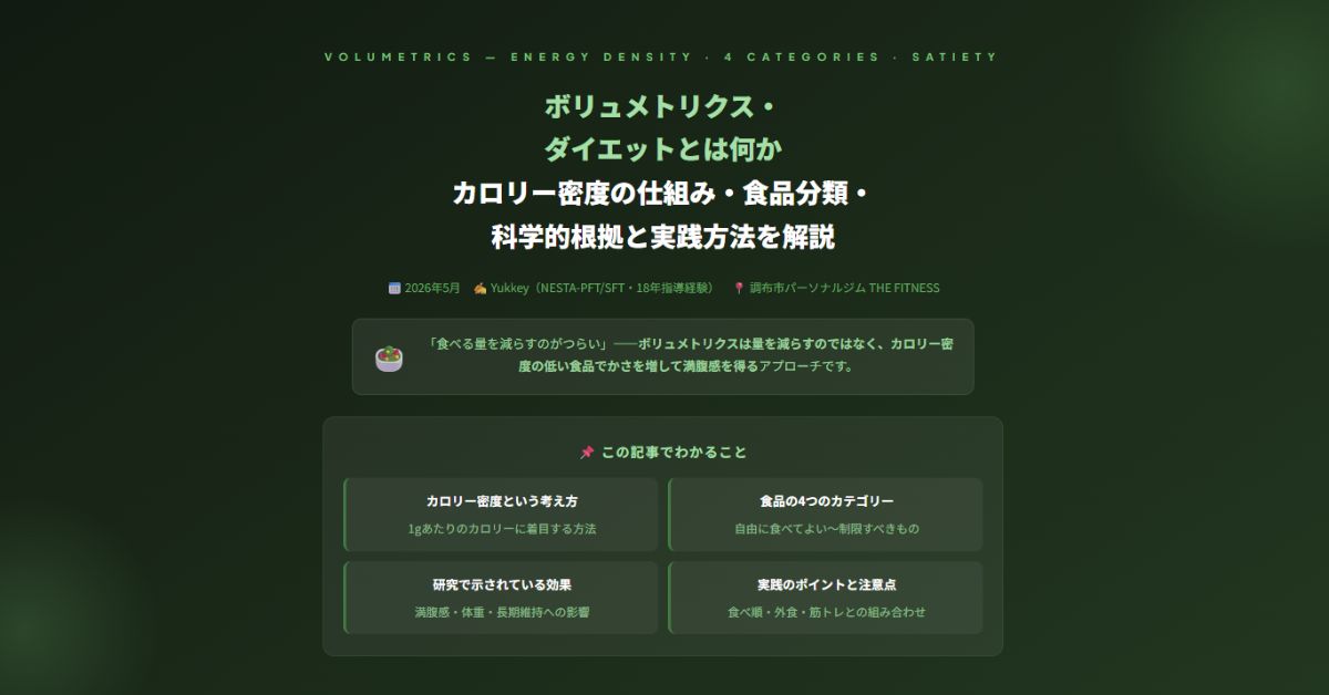 ボリュメトリクス・ダイエット