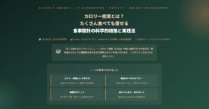 カロリー密度とは？