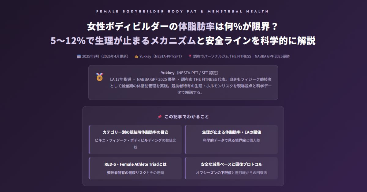 5〜12%で生理が止まるメカニズムと安全ライン