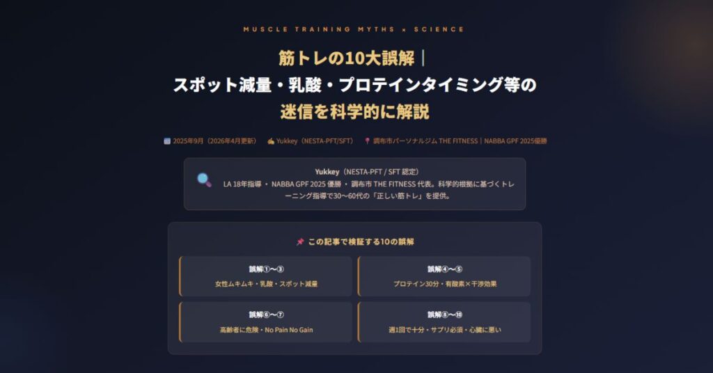 筋トレの10大誤解