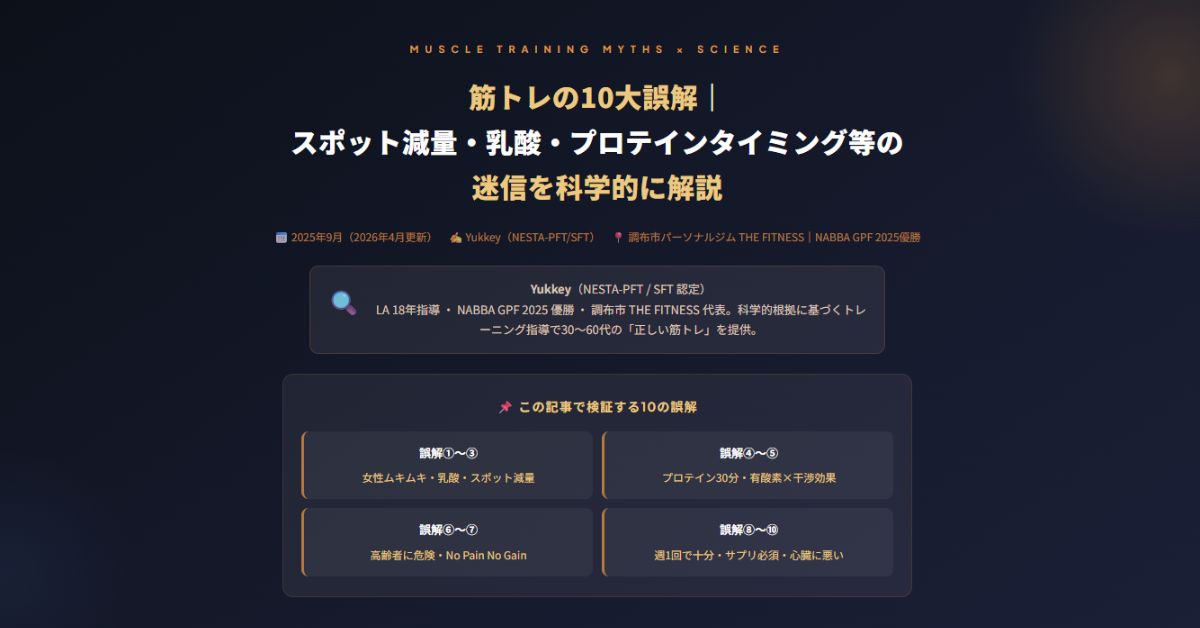 筋トレの10大誤解