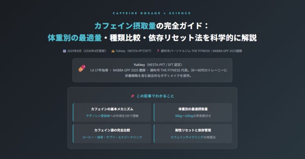 カフェイン摂取量の完全ガイド