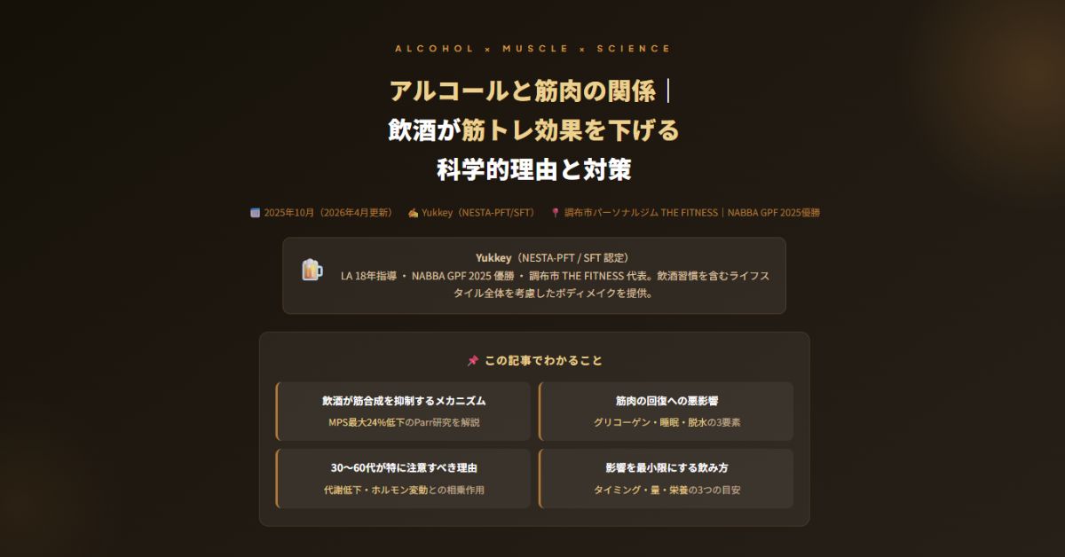 アルコールと筋肉の関係