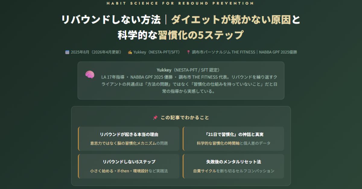 リバウンドしない方法