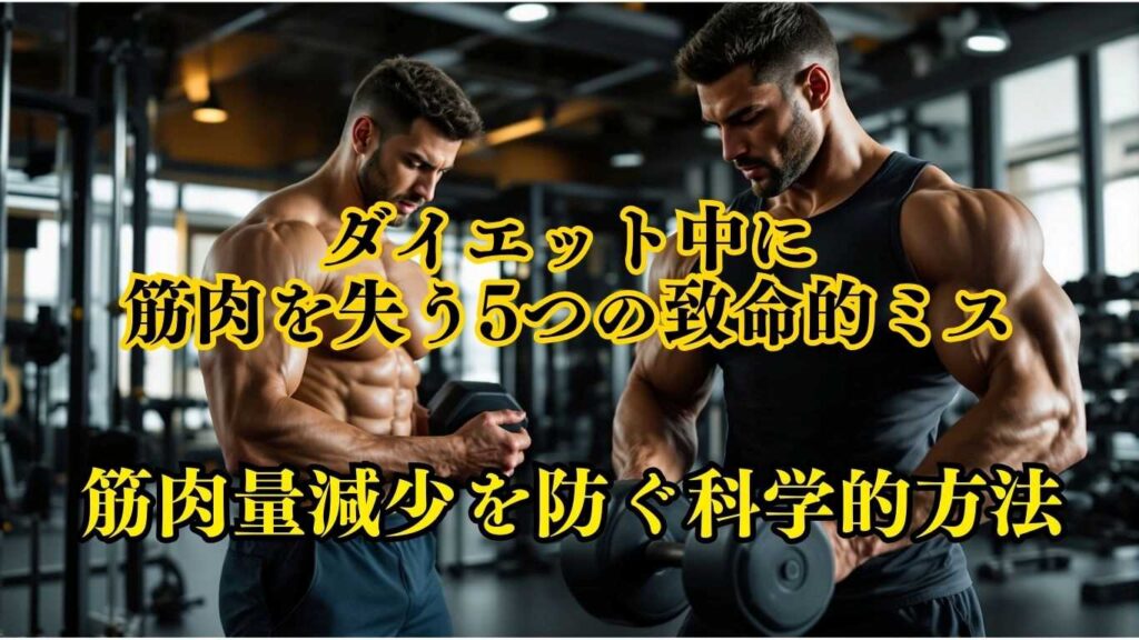 減量中の筋肉量減少を防ぐ科学的方法