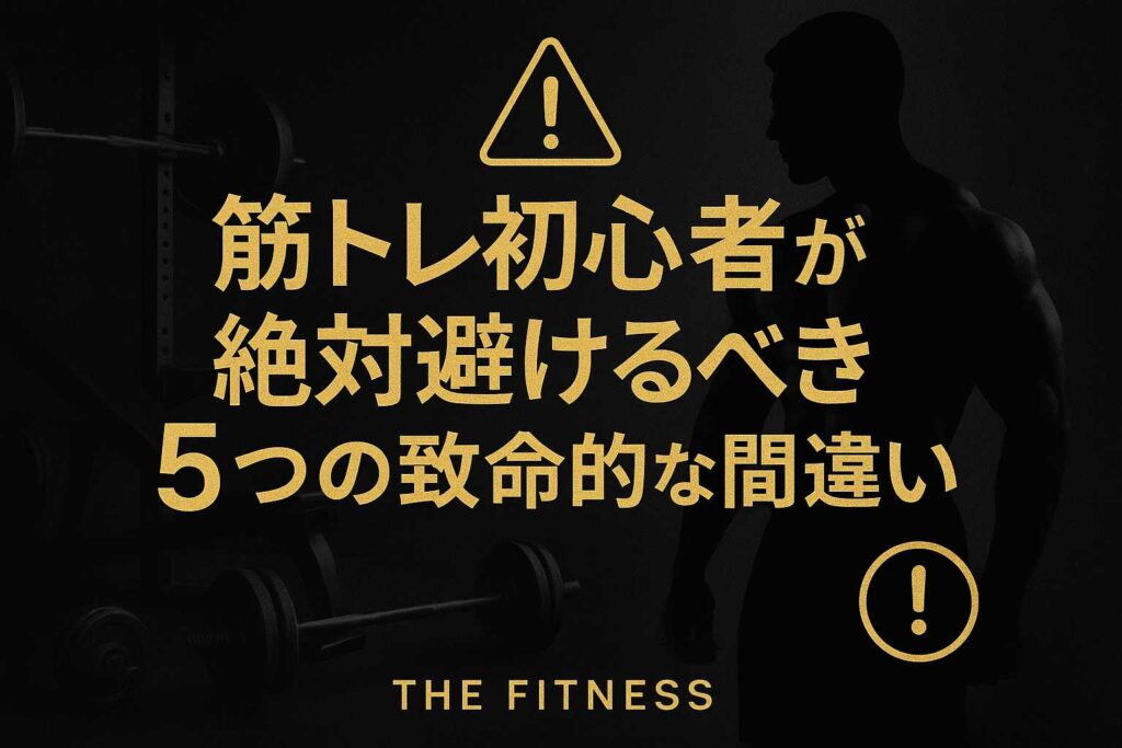 筋トレ初心者が避けるべき5つの致命的な間違い