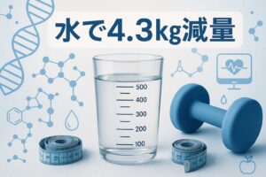 水をたくさん飲むだけで平均4.3kg減量