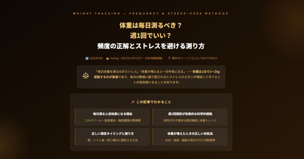 体重を毎日測る