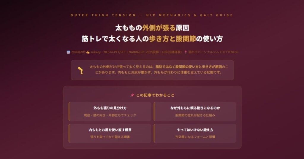 太ももの外側が張る原因