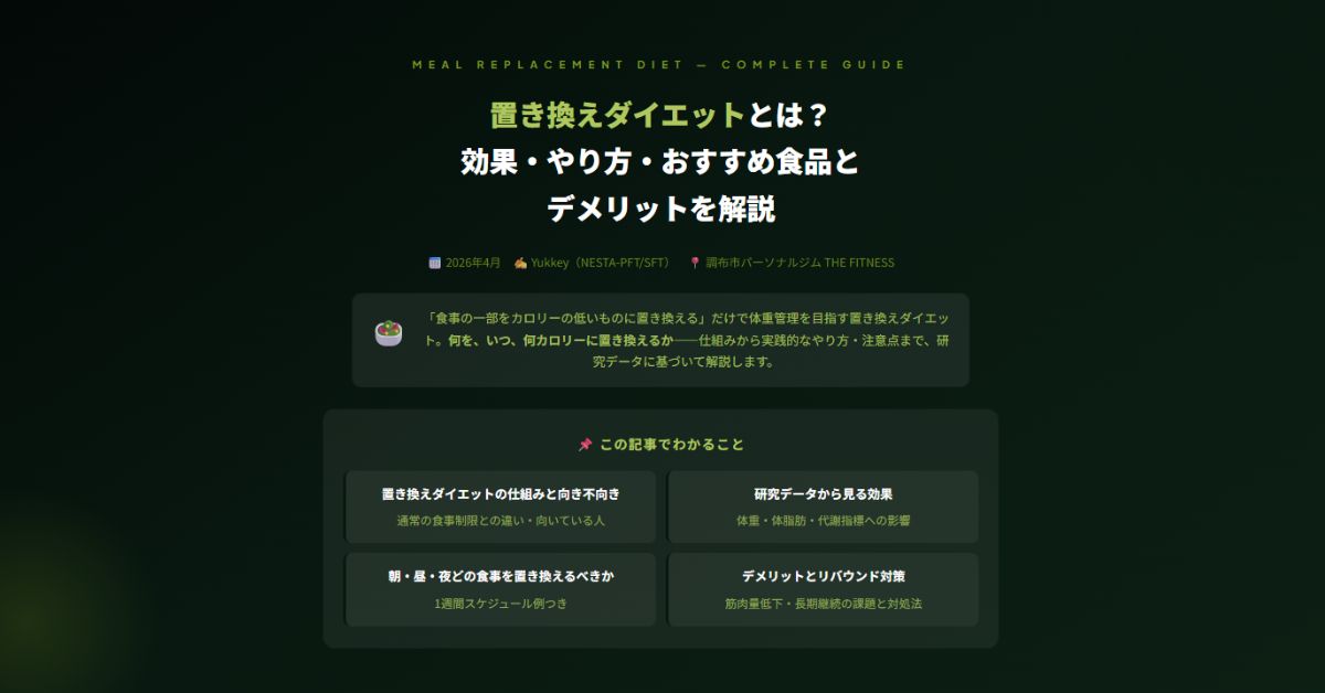 置き換えダイエット