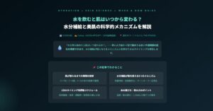 水分補給と美肌