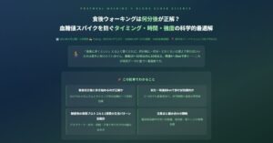 血糖値を下げる歩き方と時間