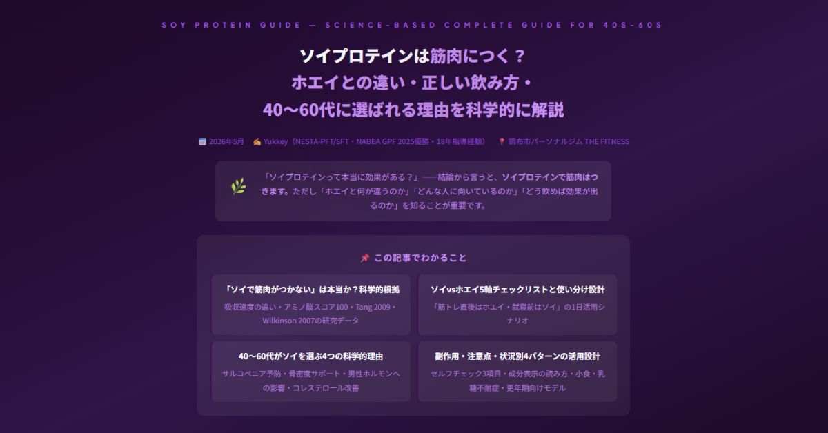 ソイプロテインは筋肉がつく