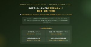 タバタ式トレーニングのやり方とメニュー