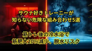 サウナ好きトレーニーが知らない危険な組み合わせ