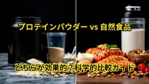 プロテインパウダーと自然食品