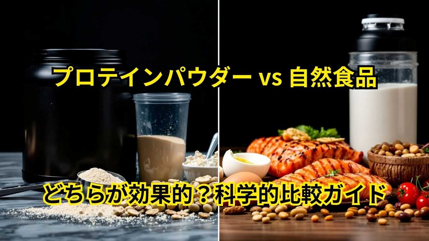 【2025年最新】プロテインパウダー vs 自然食品|どちらが効果的?科学的比較ガイド プロテインパウダーと自然食品