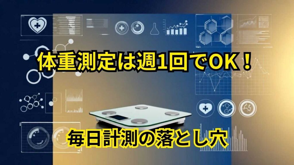 体重測定は週1回でOK