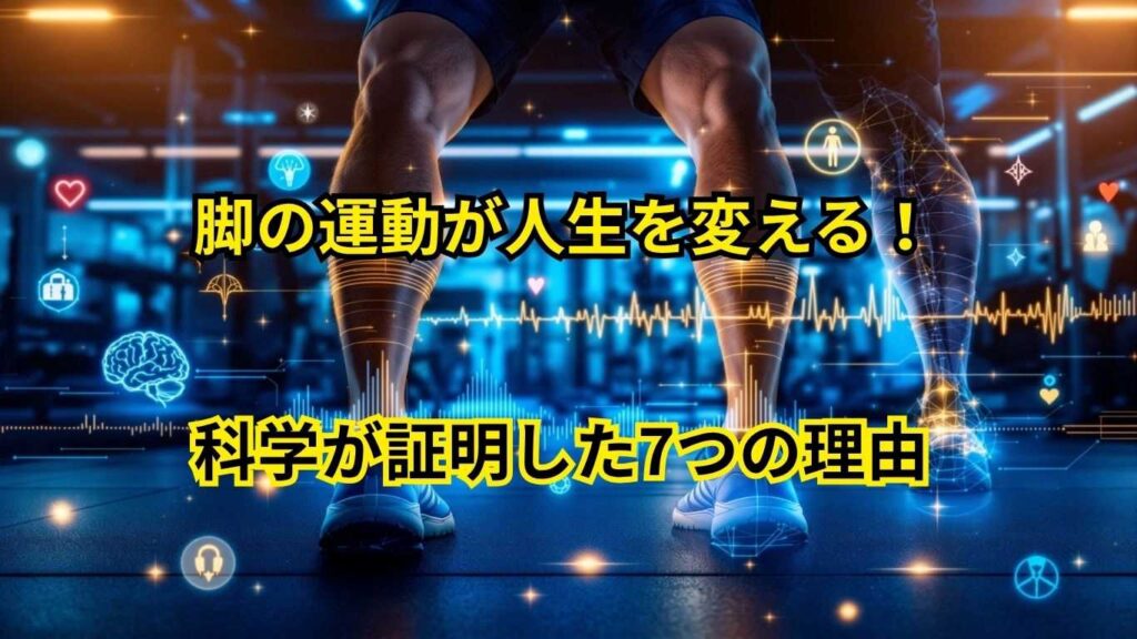 脚の運動が健康維持に効果的な理由