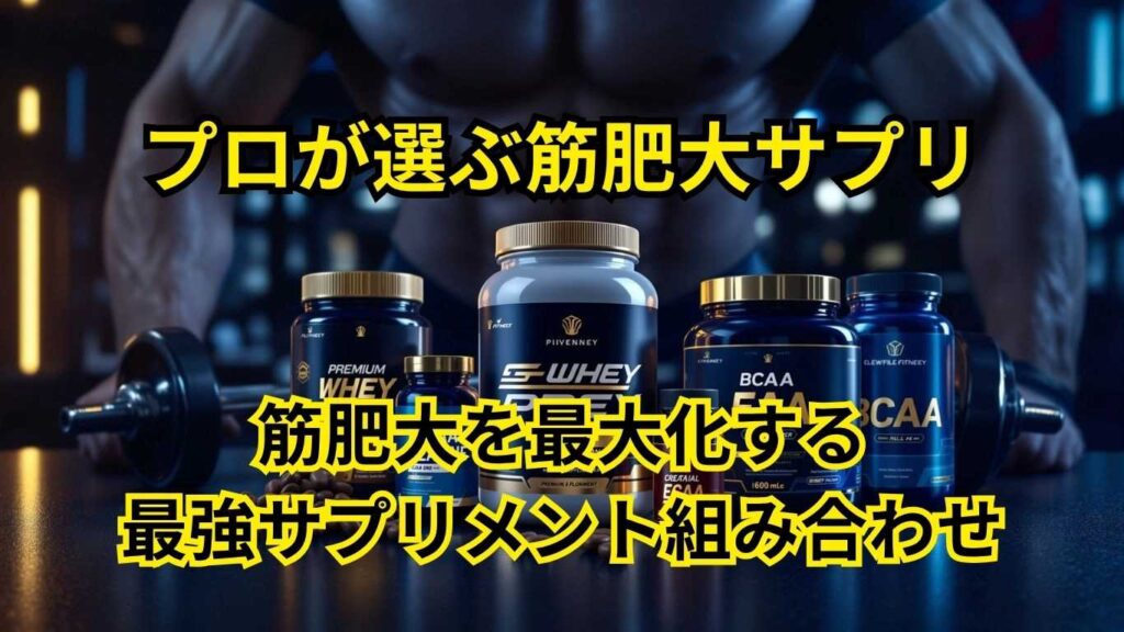 筋肥大を最大化するサプリメント