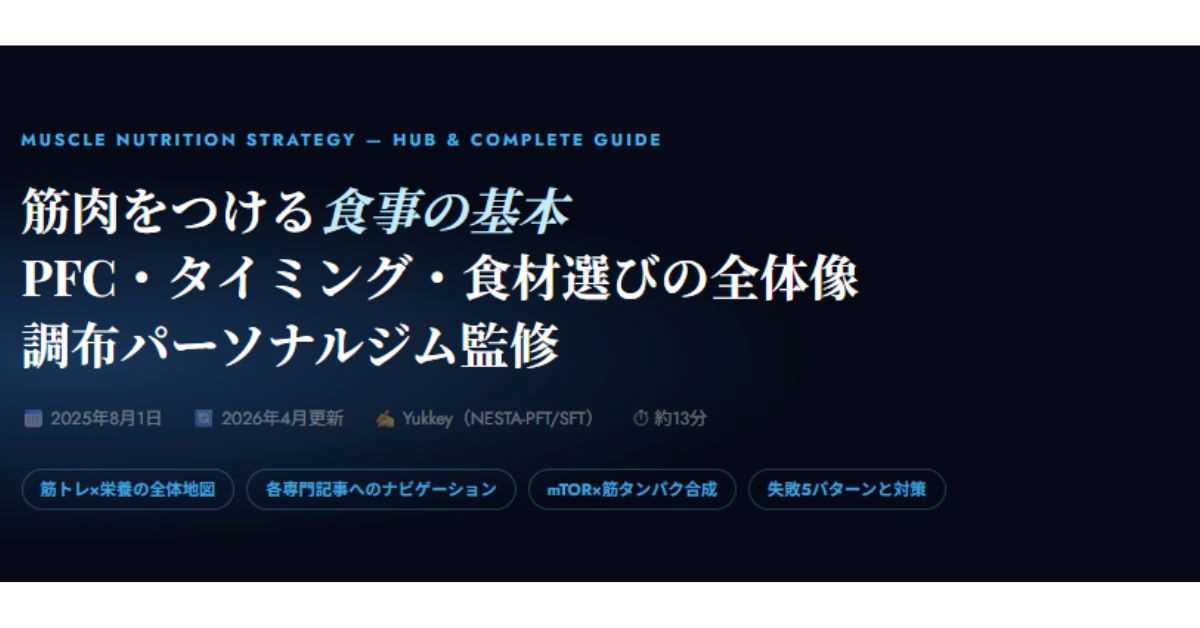 筋肉をつける食事の基本