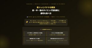 筋トレとバナナ