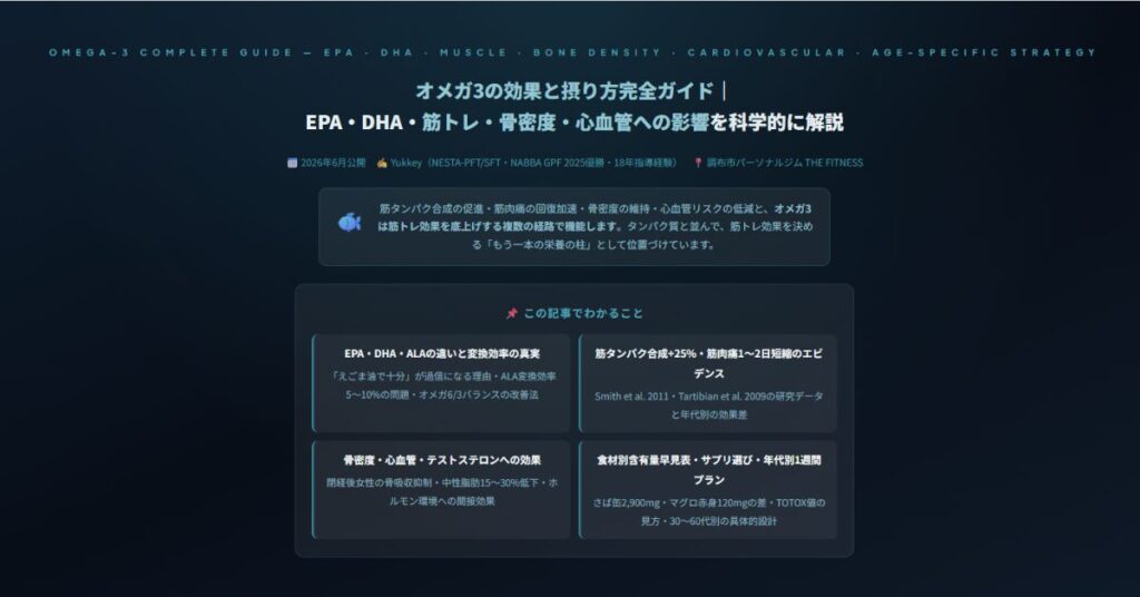 オメガ3の効果と摂り方完全ガイド