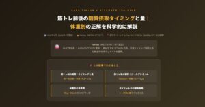筋トレ前後の糖質摂取