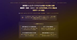 独学筋トレとパーソナルジムの違い