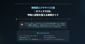 横隔膜エクササイズ5選