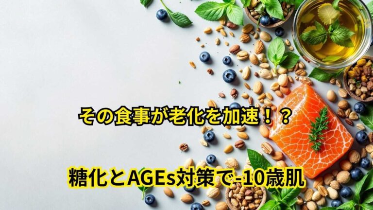 糖化が老化を加速させるメカニズム
