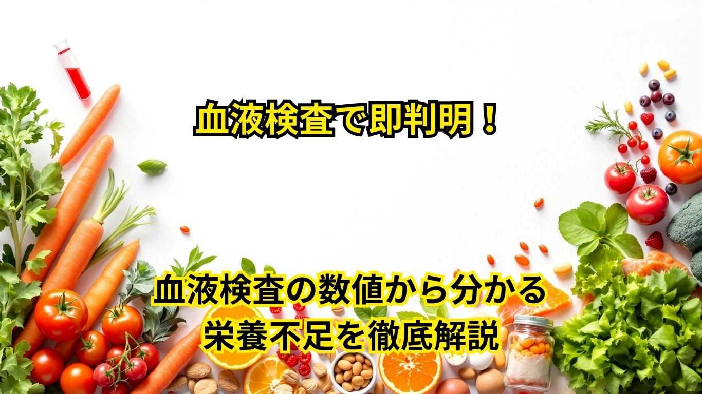 血液検査の数値から分かる栄養不足